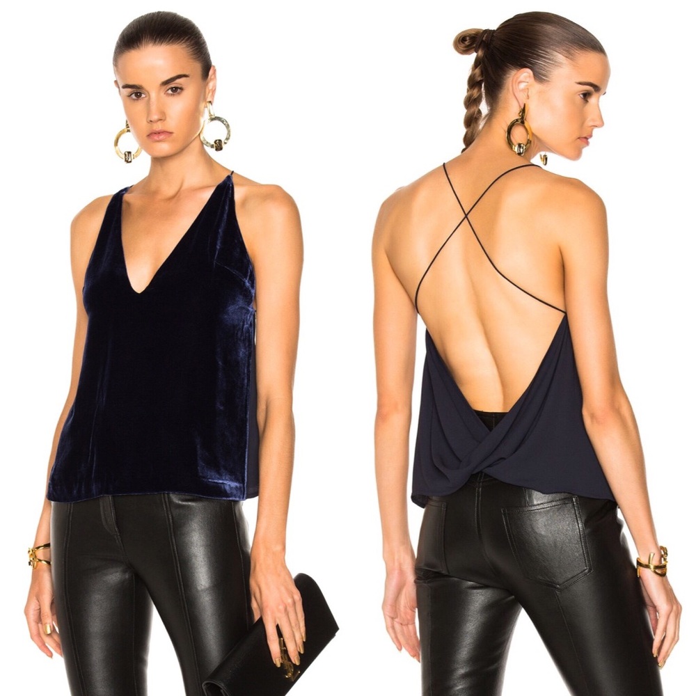 Dion Lee Fine Velvet Silk Camisole